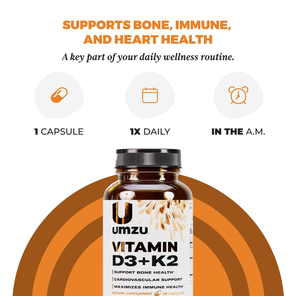 UMZU Vitamin D3 K2 bone density graphic