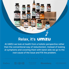 UMZU zuCollagen-gut-health lifestyle shot implying digestion comfort as part of daily routine.