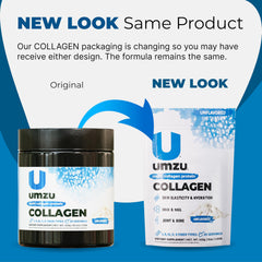 UMZU zuCollagen-keto-friendly-label emphasizing clean protein with no added sugar