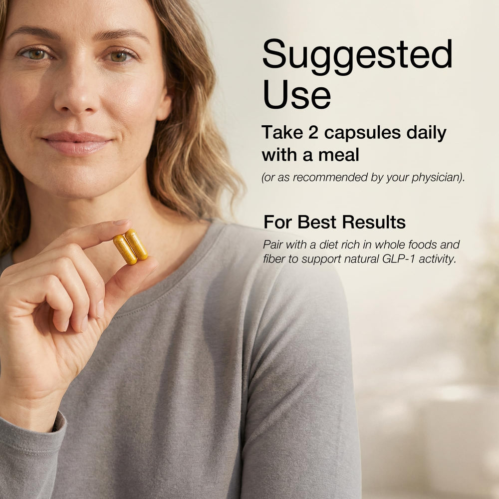 UNALTERED GLP-1 vegan capsules packaging emphasizing stimulant-free formula