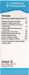 UNDA 16 Numbered Compounds label with clear usage guidance for easy reference.