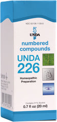 UNDA 226 Numbered Compounds bottle for holistic balance support