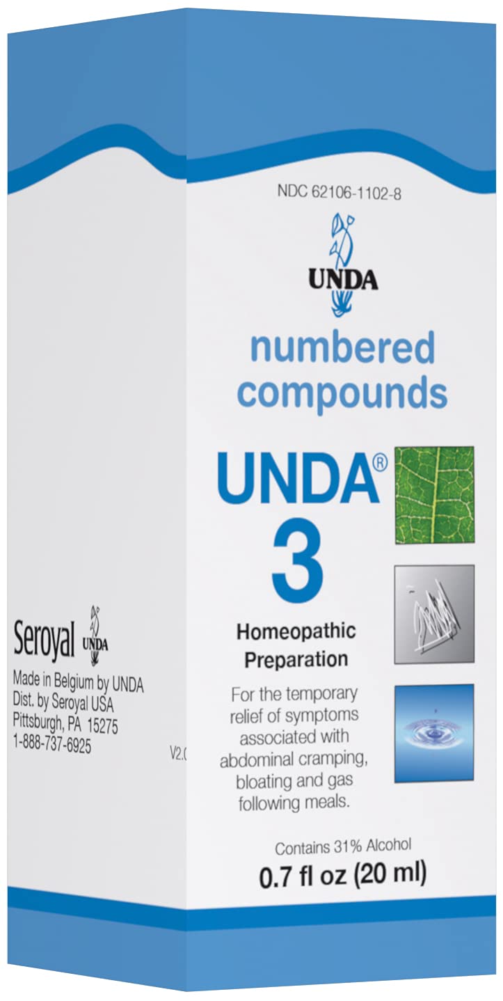 UNDA 3 Numbered Compounds bottle front view aids easy identification and on-shelf appeal