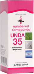 UNDA 35 Numbered Compounds bottle for everyday use supporting holistic wellness