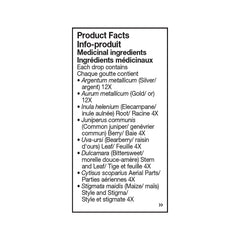Close-up of UNDA label highlights plant–metal synergy for holistic support
