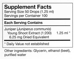 UNDA Gemmo Therapy Juniperus Communis label view shows 4.2 fl oz bottle for convenient use.