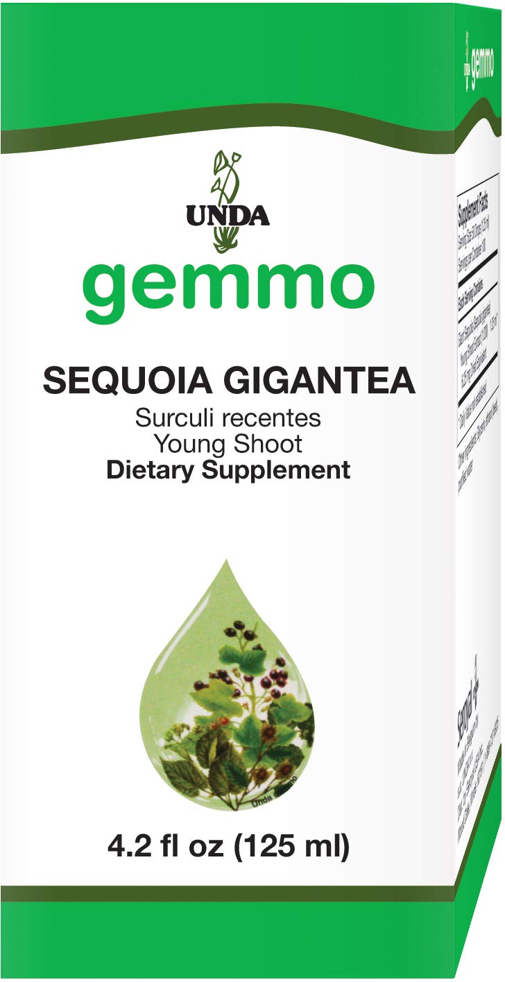 UNDA Gemmo Therapy Sequoia Gigantea bottle for gentle wellness support.