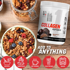 Undefined Nutrition Collagen Peptides smoothie pour showing versatile use.