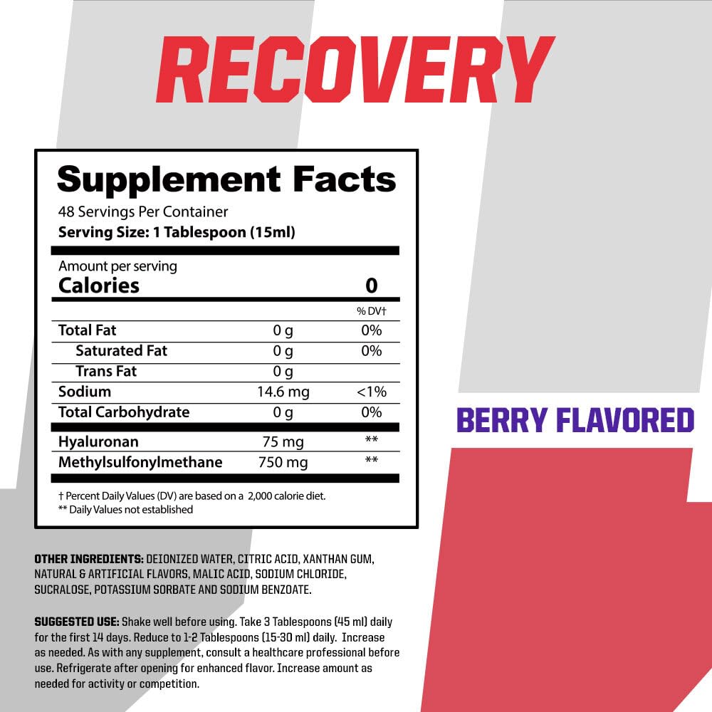 Undefined Nutrition Recovery bottle sideview highlights portable, on-the-go recovery.
