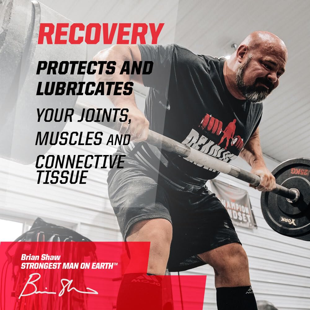 Undefined Nutrition Recovery label closeup emphasizing HA and MSM ingredients for joints.