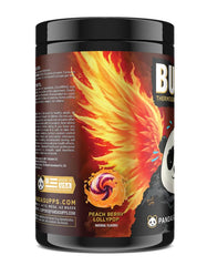 Panda BURN MAX scoop and jar showing easy pre-workout dosing.