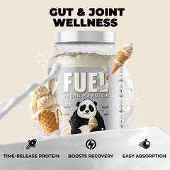 Underground Bio Labs Panda Fuel hydrolyzed collagen close-up—high quality collagen source.