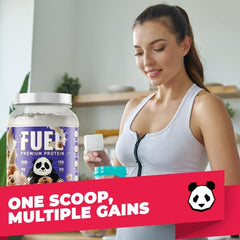 Blueberry Muffin tub image conveys flavorful profile and keto suitability.
