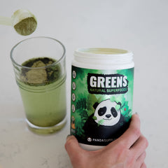 Underground Bio Labs Panda Supps Stevia pineapple flavor powder offers natural sweetness.