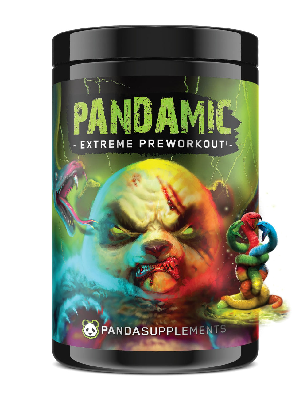 Underground Bio Labs Panda Supps Pandamic Extreme Pre-Workout can front boosts focus and energy