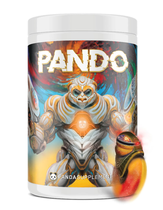 Underground Bio Labs PANDO Pre-Workout bottle for focused training and steady energy
