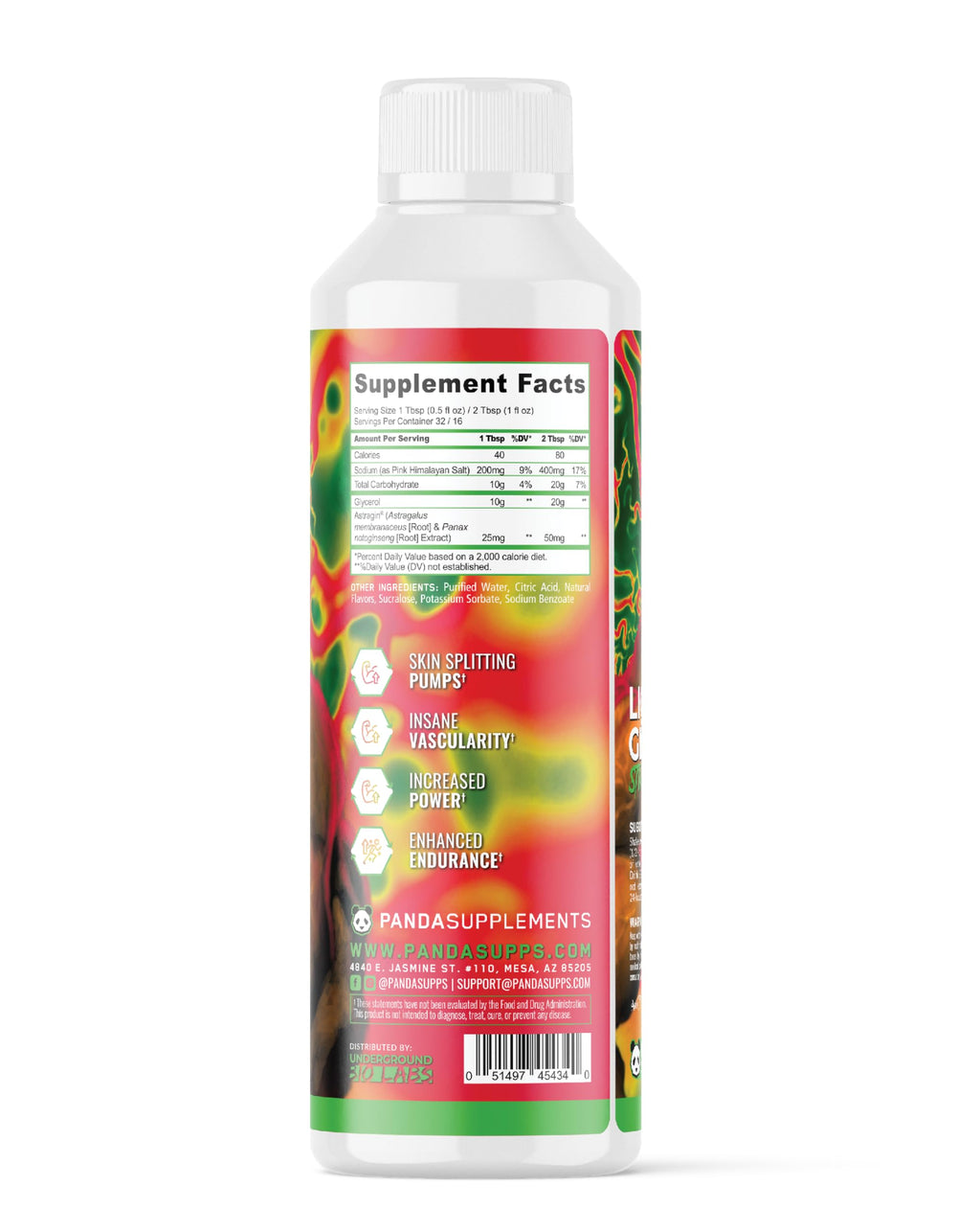Measuring scoop included with Panda Supps Pump liquid glycerol