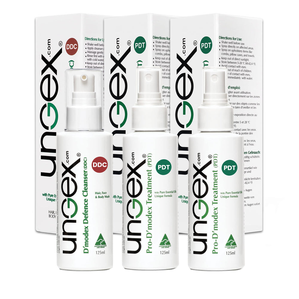 Ungex Demodex Defence Cleanser bottle for gentle cleansing and balanced skin.