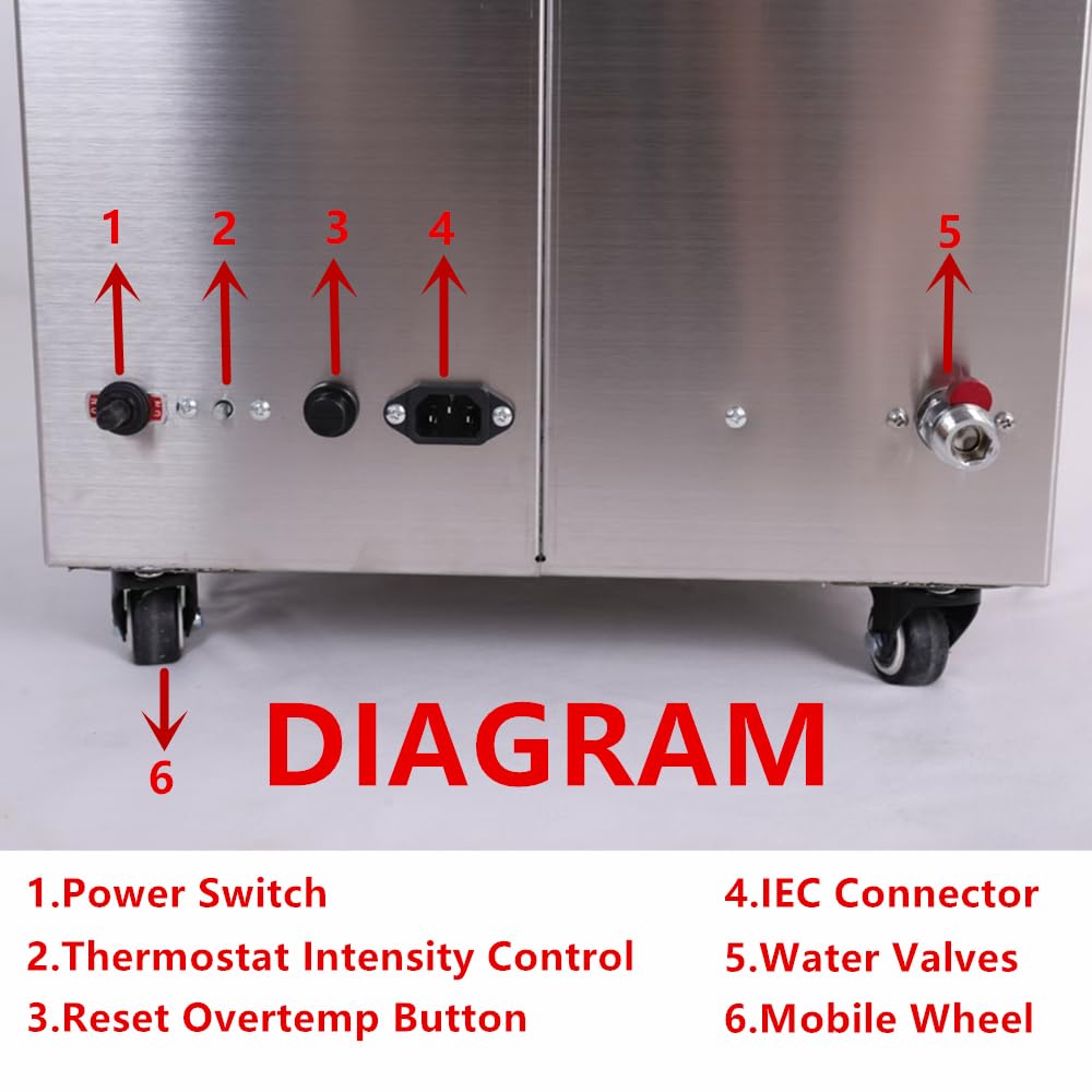 Temperature control ranges 71–75°C for adjustable warmth
