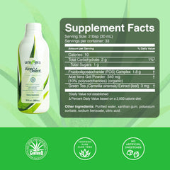 Univera Aloe Select Original label closeup highlights ACTIValoe content.