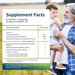 Glucosamine, chondroitin, MSM blend with Univestin for joint comfort