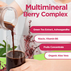 Univera Xperia Concentrate label close-up shows herbal multimineral blend.