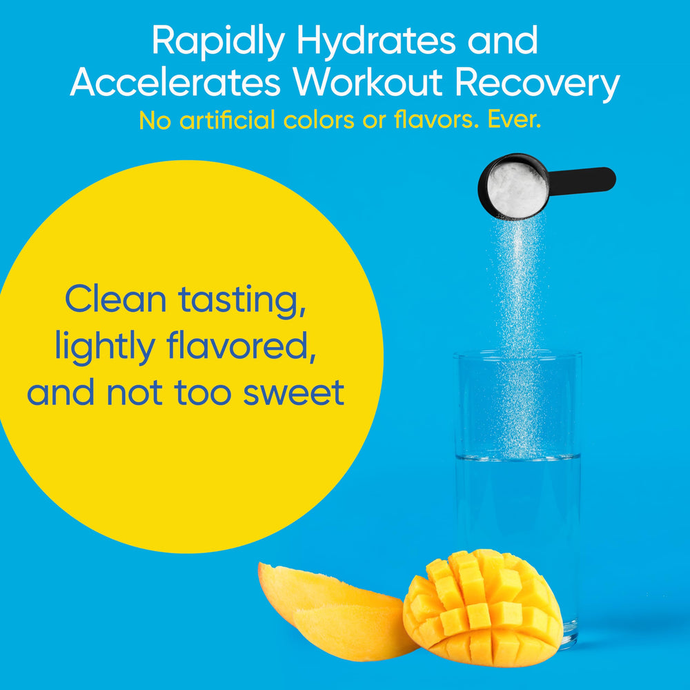 Universal U Replenish & Restore powder dissolving in water for clean, refreshing taste.