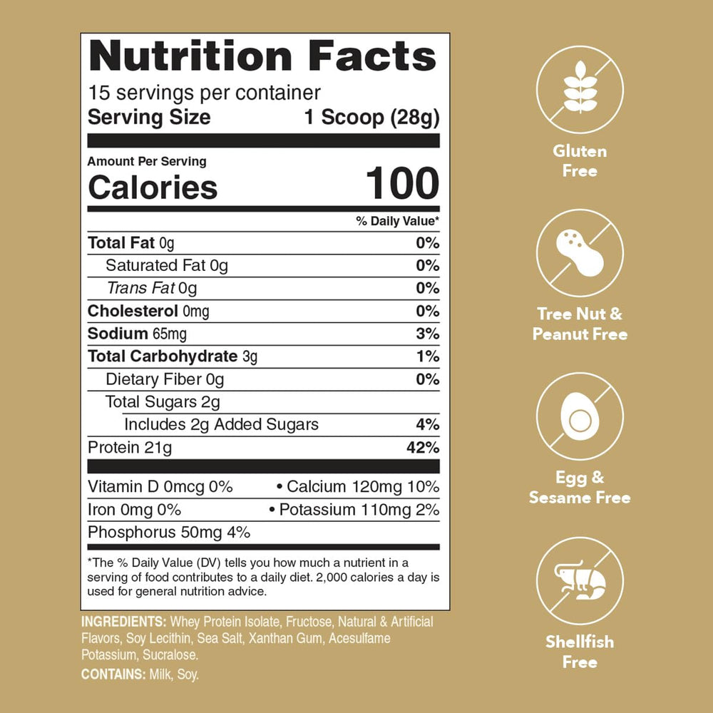 Unjury Vanilla protein powder serving scoop for convenient portions.
