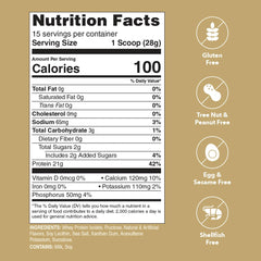 Unjury Vanilla protein powder serving scoop for convenient portions.