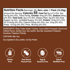 Unjury whey protein isolate sticks offer lactose-free nutrition.