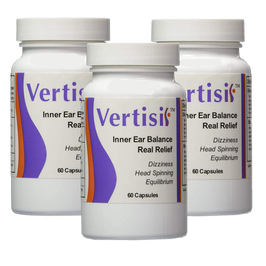 Unknown Vertisil Vertigohelp bottle ready for use during dizziness.