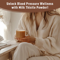 UNLEASH'D ORGANIC Milk Thistle Powder label shows organic and gluten-free promise.
