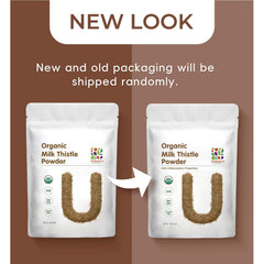 UNLEASH'D ORGANIC Milk Thistle Powder scoop ready for your daily dose for liver-friendly routine.