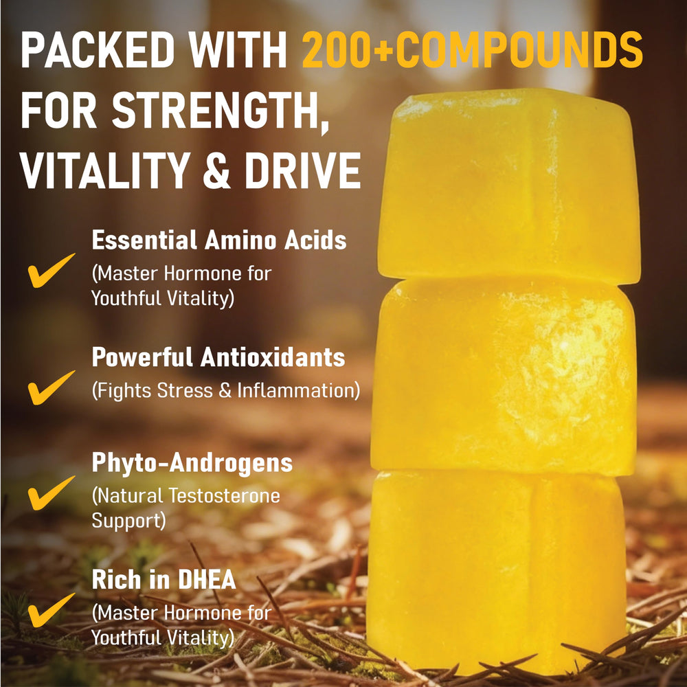 Unmute Primal Source Pine Pollen Gummies daily dose image for energy support