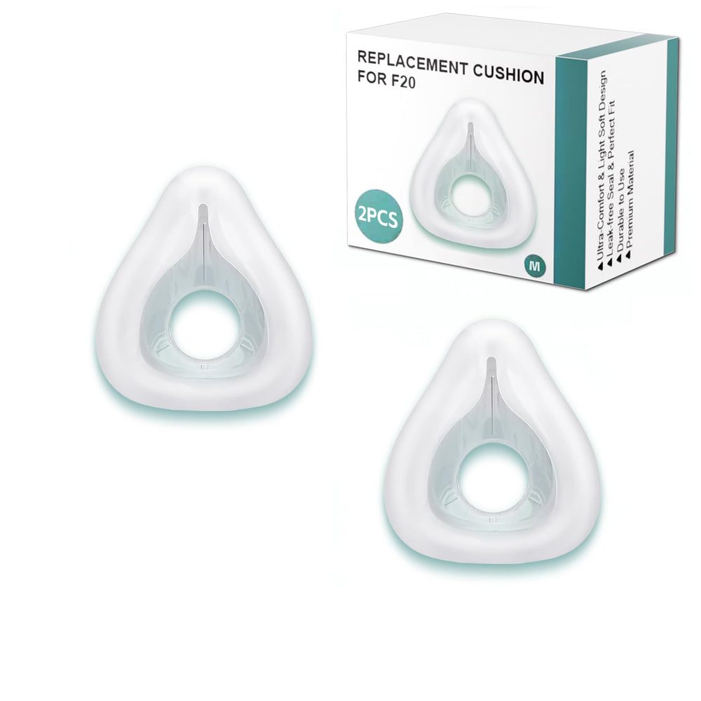 Unsvorns AirFit F20 cushion medium pack close-up for quick replacement and a reliable seal.