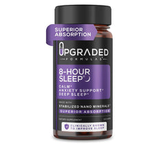 Upgraded Formulas 8-Hour Sleep bottle for calmer evenings and easier bedtime routines.