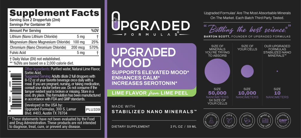 Upgraded Formulas Mood mind soothing effect visual for relaxed focus