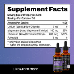 Upgraded Formulas Mood vegan and keto-friendly label communicates clean ingredients