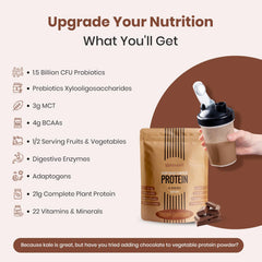 UpNourish label showing 1.5B CFU probiotics for probiotic enrichment