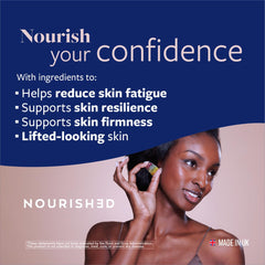 Upsa Nourished Collagen Skin Lift bottle close-up highlights protective capsule layers preserving potency.