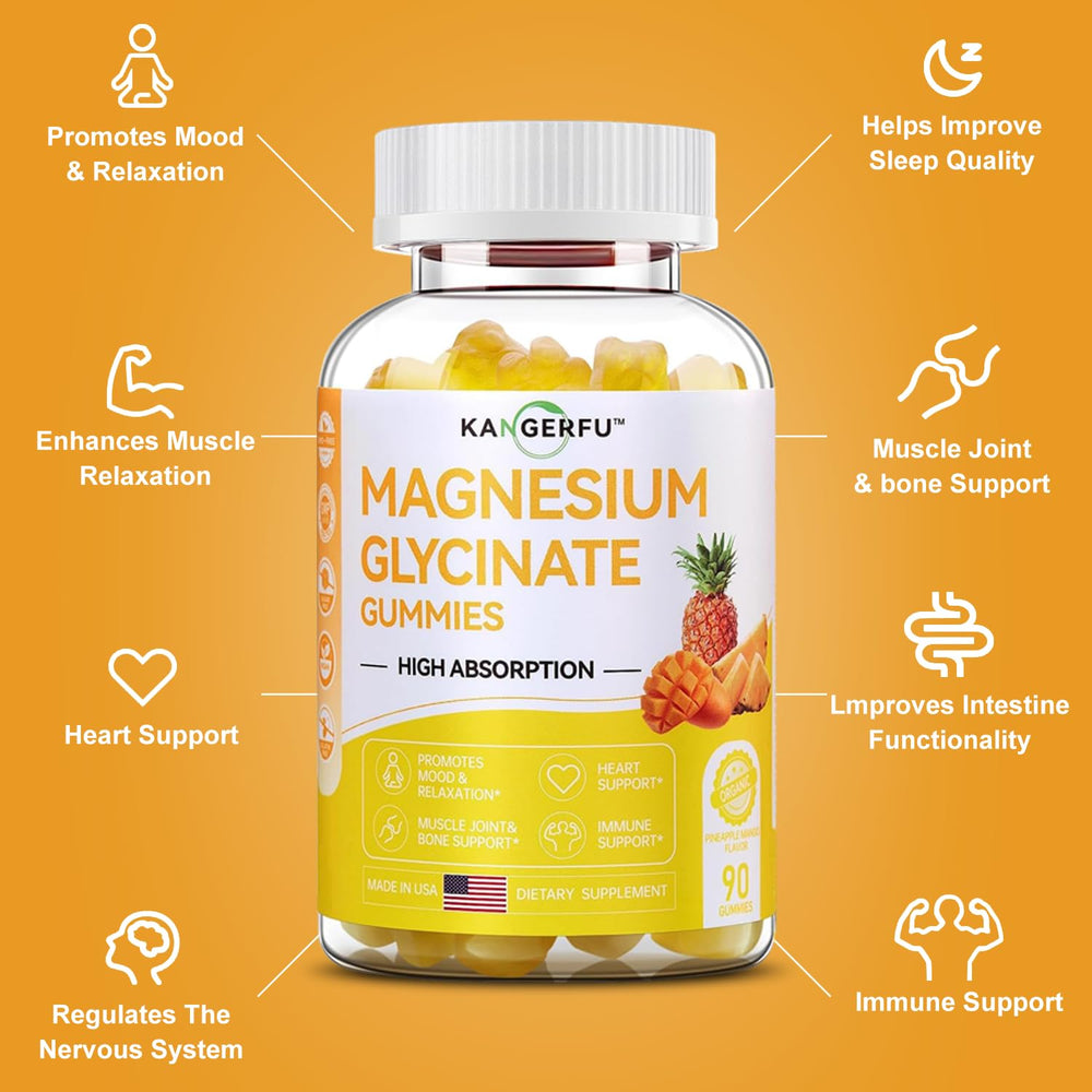 UPTONO magnesium glycinate gummies label close-up highlighting nutrition facts