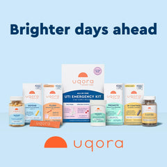 Uqora In Control label confirms gluten-free and vegetarian formula.