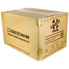 Urgent First Aid disposable cold pack contents ready for use after injuries.