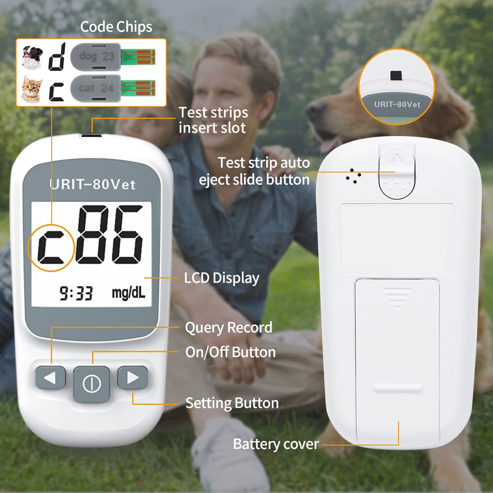 URIT-80Vet meter port and dial designed for easy handling