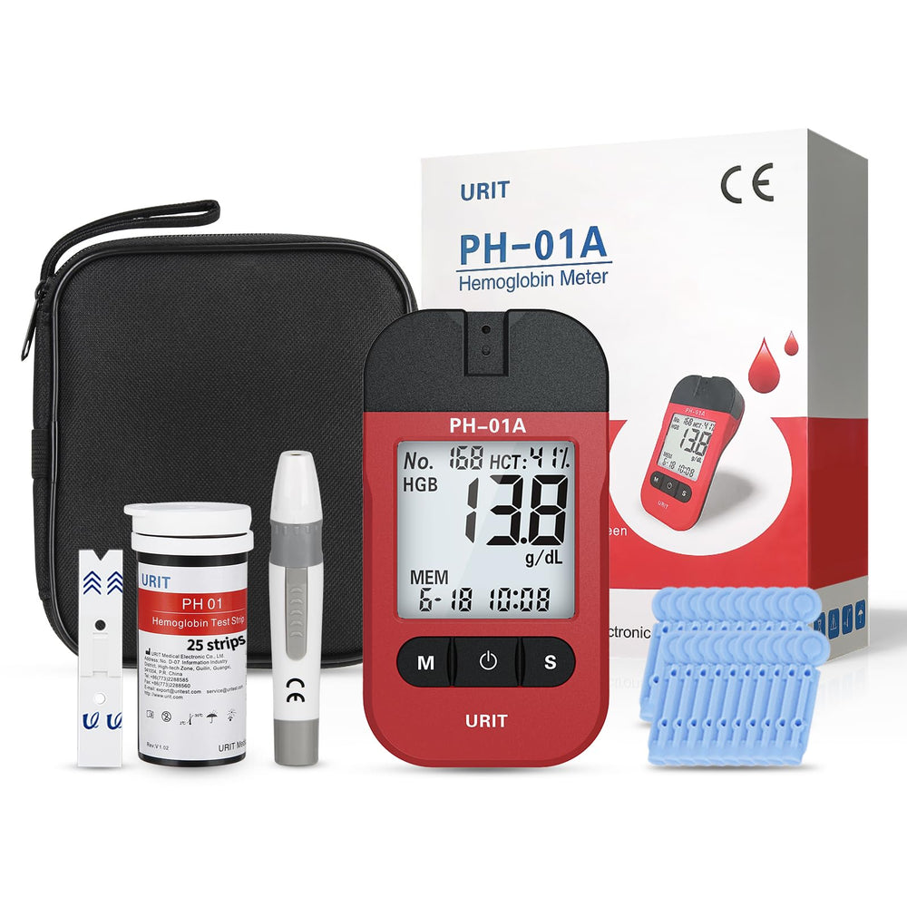 URIT hemoglobin meter front view for quick home testing convenience