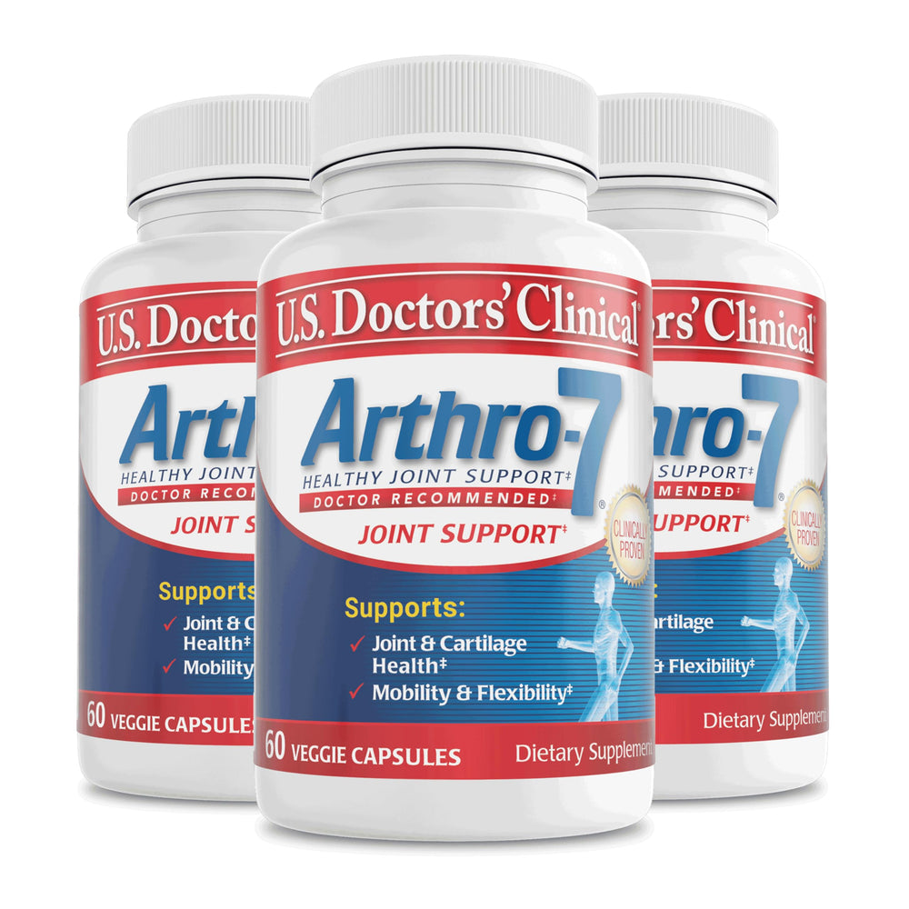 Arthro-7 bottle front view for daily joint support.