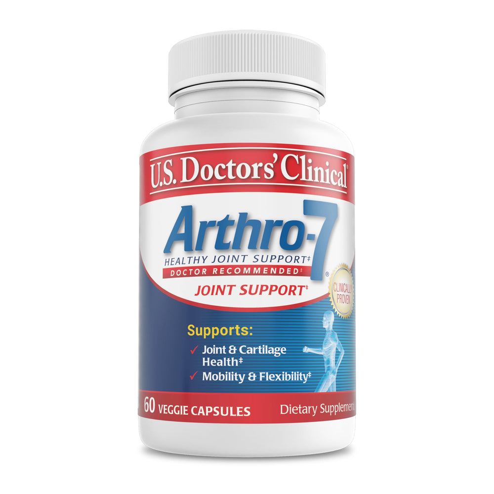 US Doctors' Clinical Arthro-7 bottle front promoting joint support.