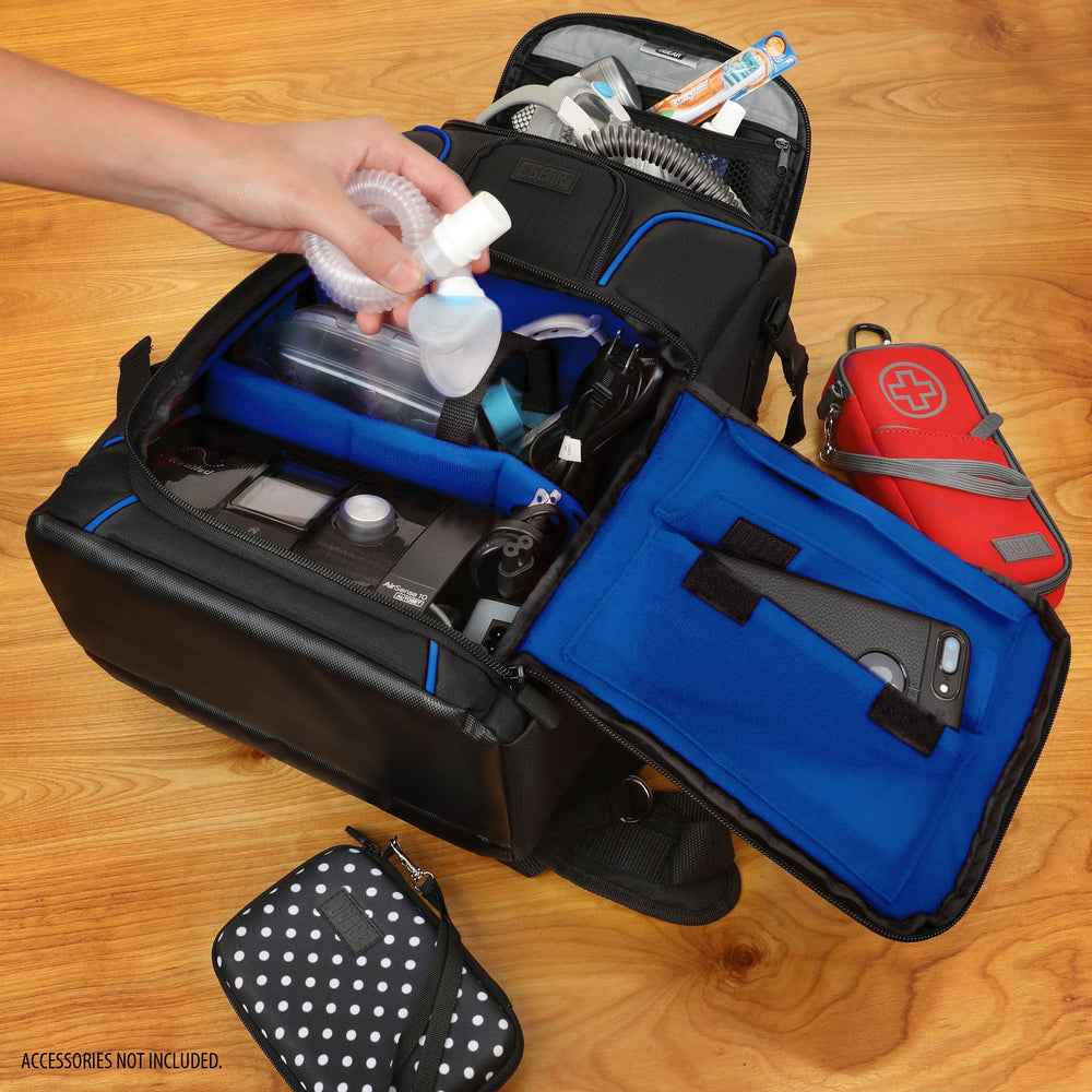 USA Gear CPAP Backpack weather-resistant materials shield gear in any climate