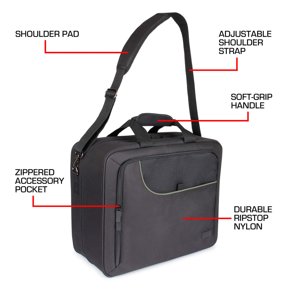 Compact design of the USA Gear XL CPAP travel bag saves cabin space.