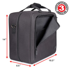 USA Gear CPAP bag's durable exterior defends against scratches and water during travel.
